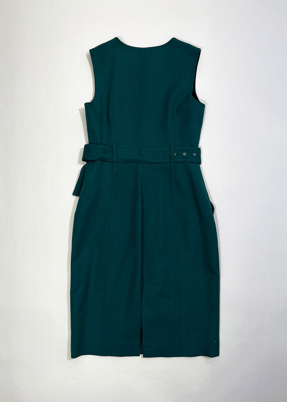 Belted Zip Front Dress / Size 8