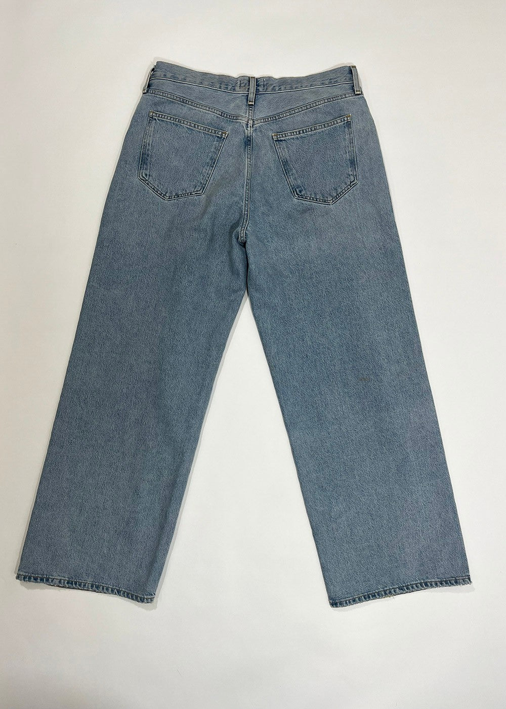 Low Slung Baggy Light Wash Jean / Size 30