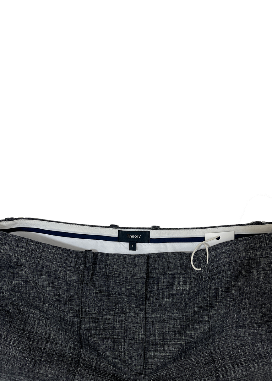 Textured Wool Trouser Charcoal / Size 8