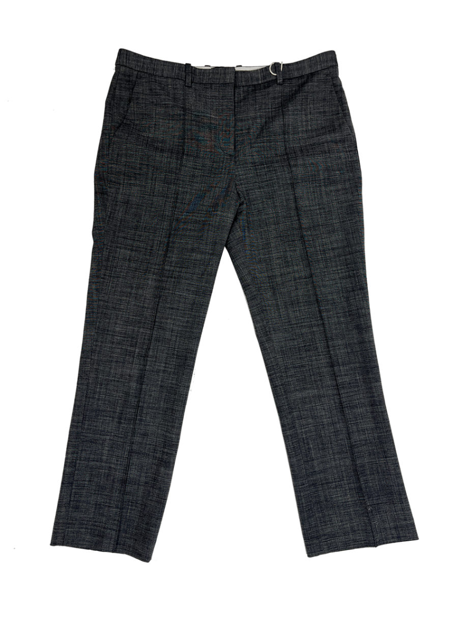Textured Wool Trouser Charcoal / Size 8