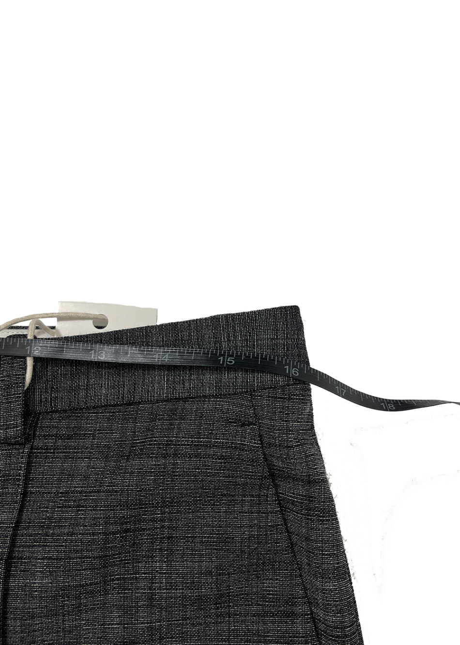 Textured Wool Trouser Charcoal / Size 8