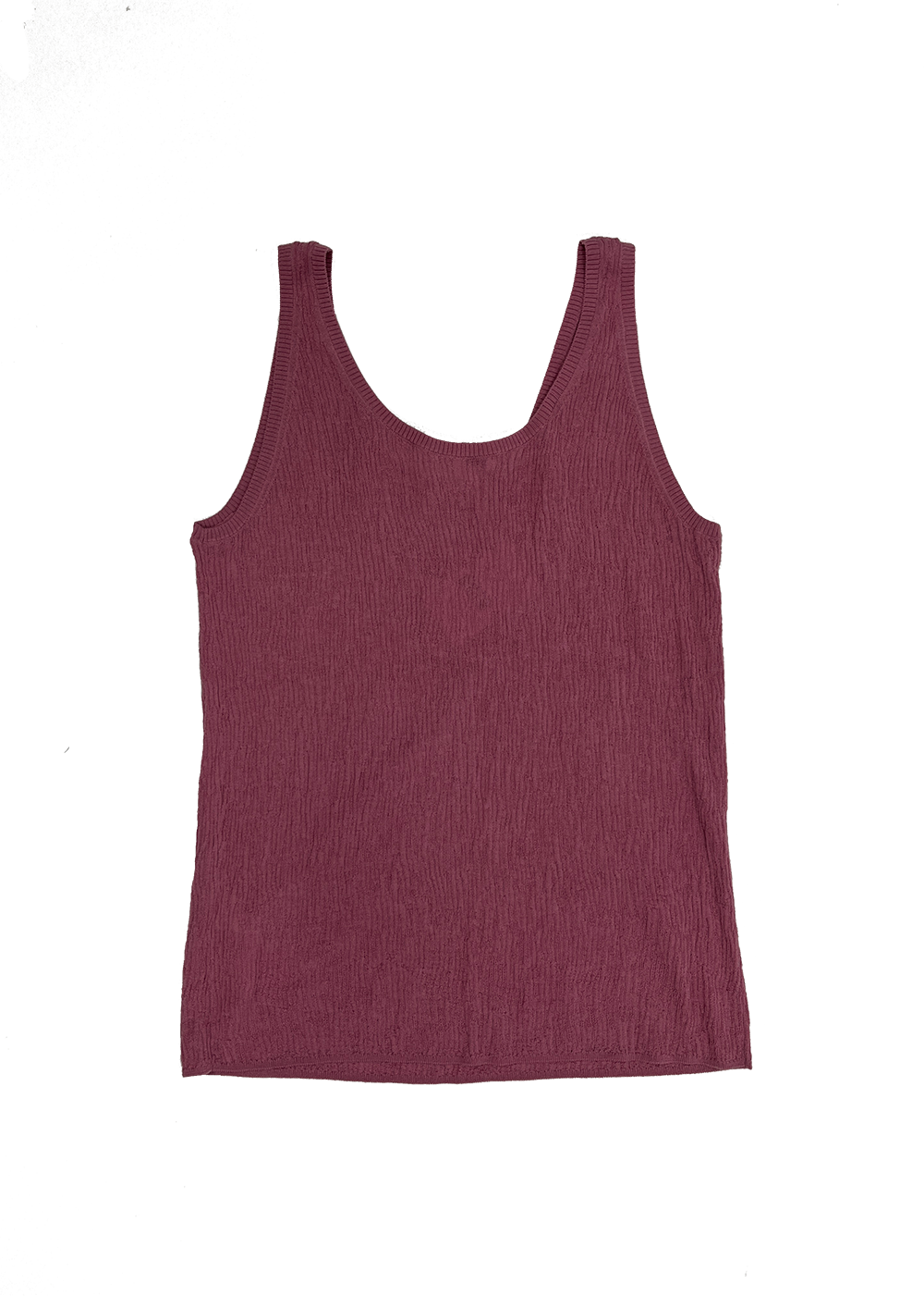 Textured Cotton Tank Pink / Size L