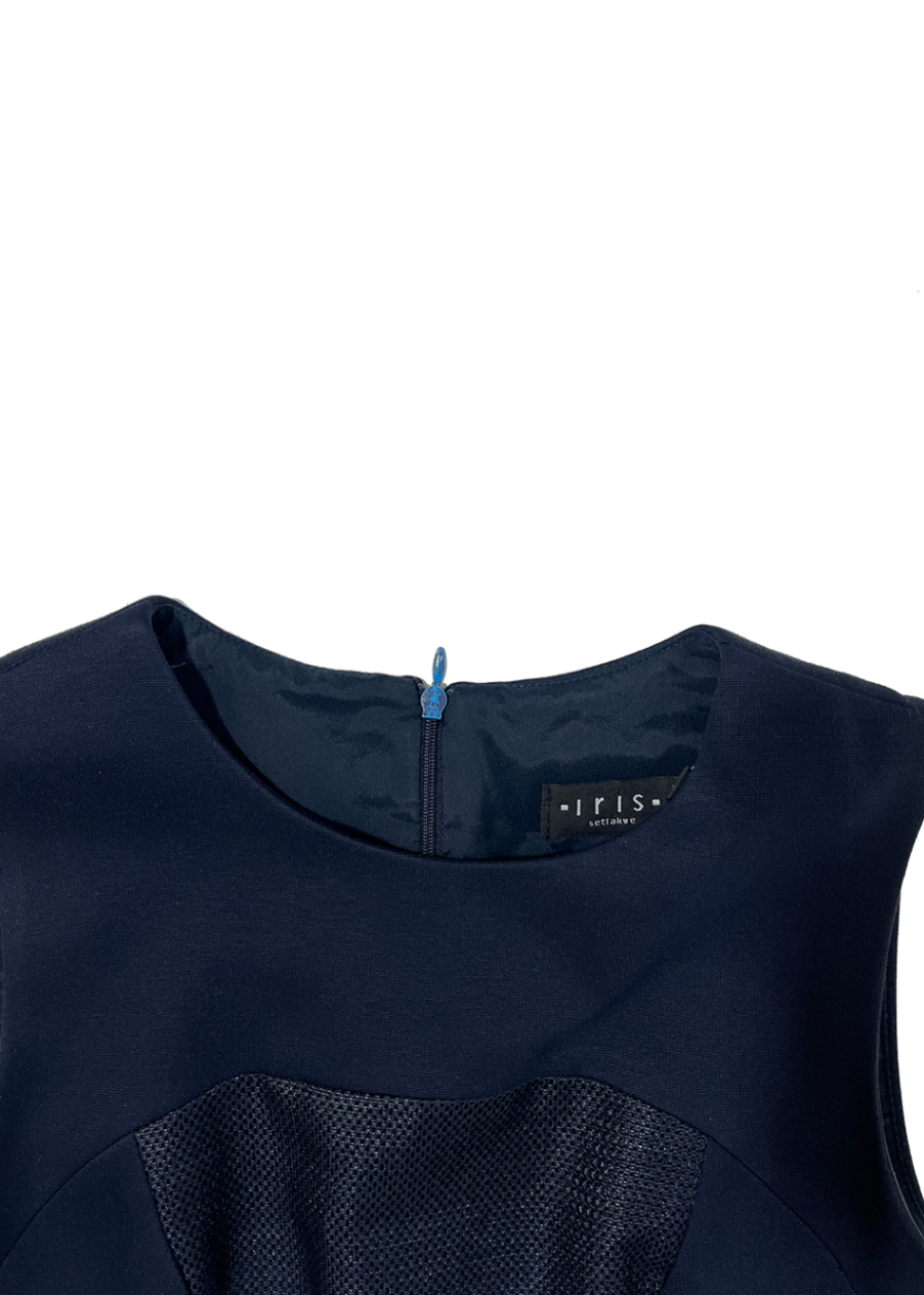 Panel Shift Dress Navy / Size 4