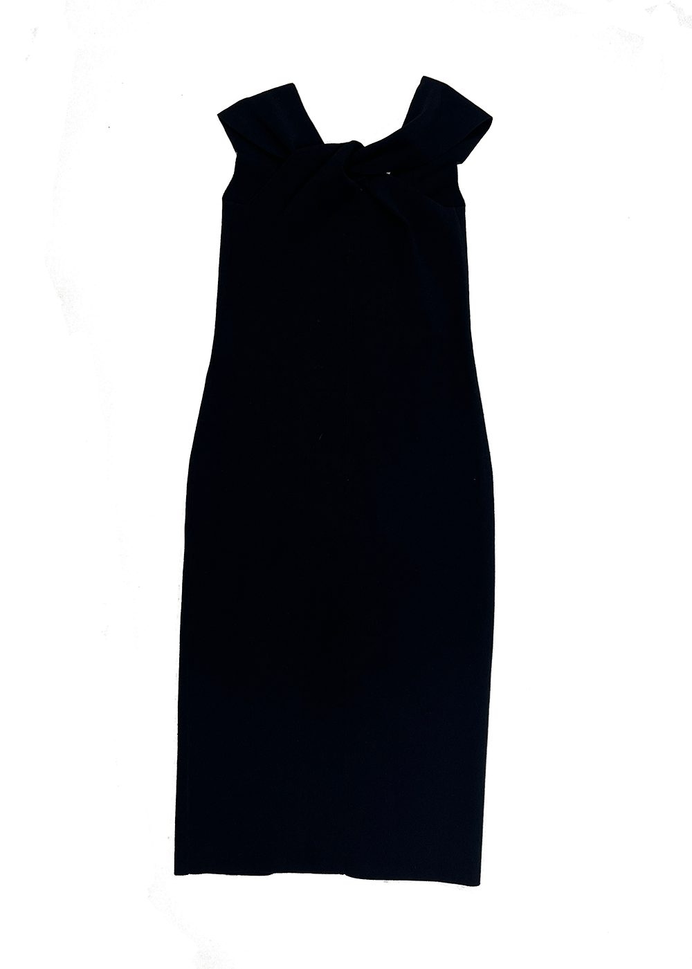 Twist Neck Halter Dress Black / Size M