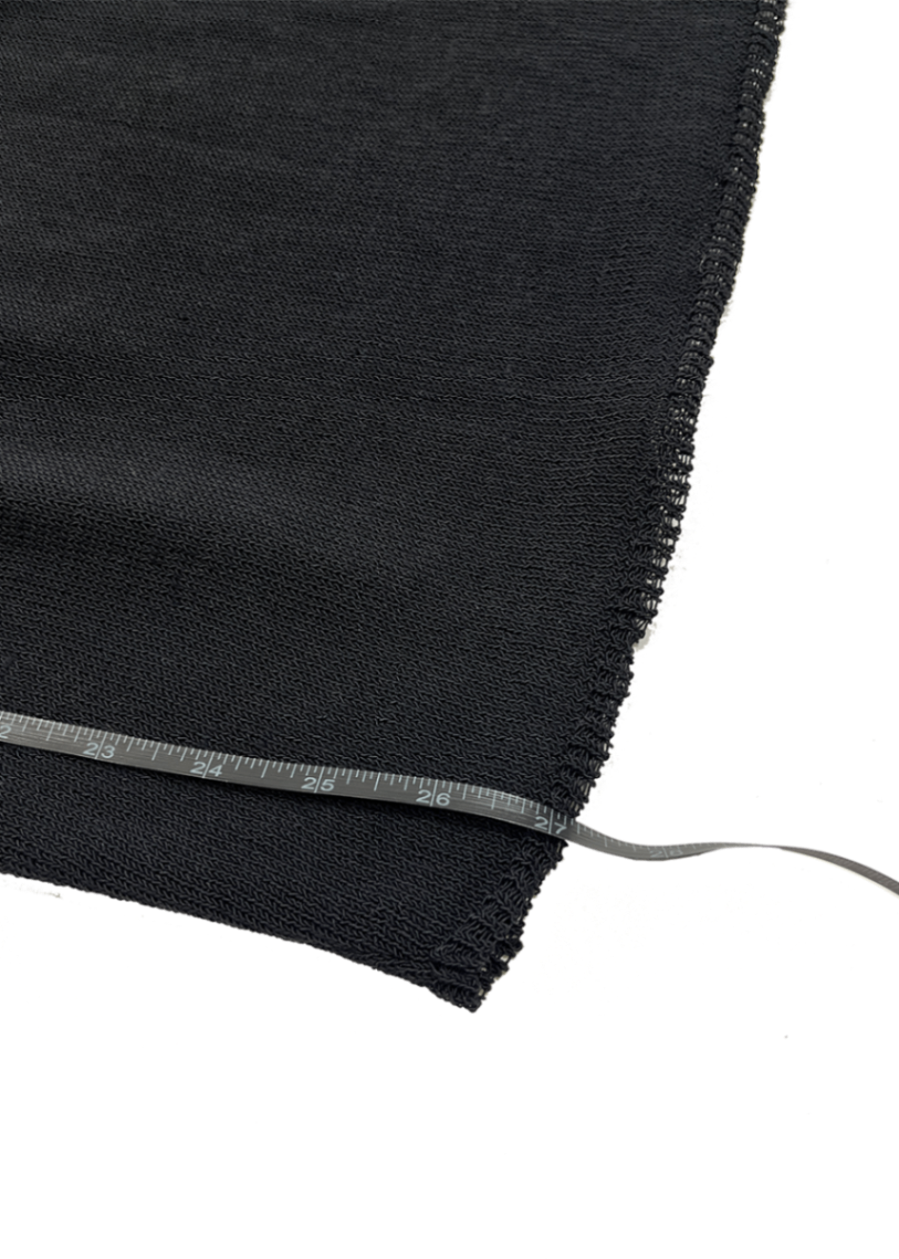 Knit Linen Blend Dress Black/White / One Size