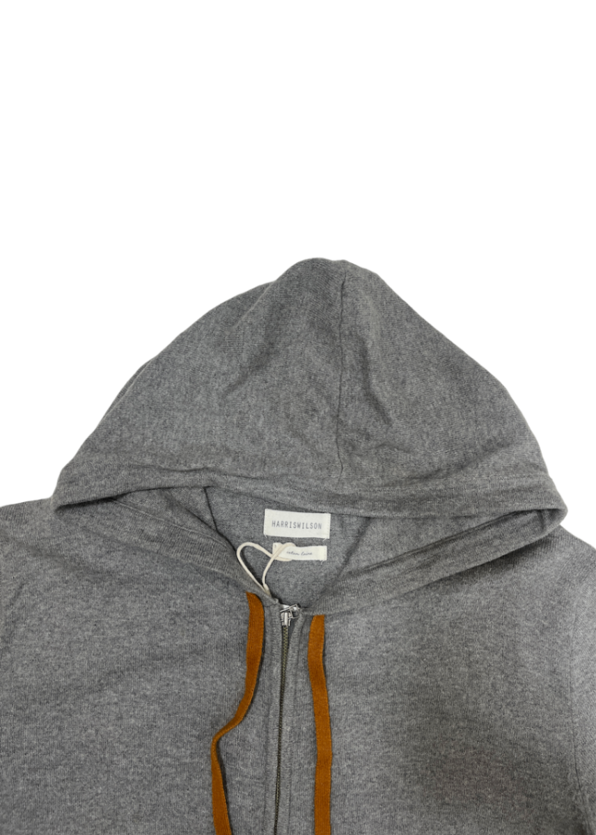 Zip Up Hoodie Sweatshirt Grey / Size XL