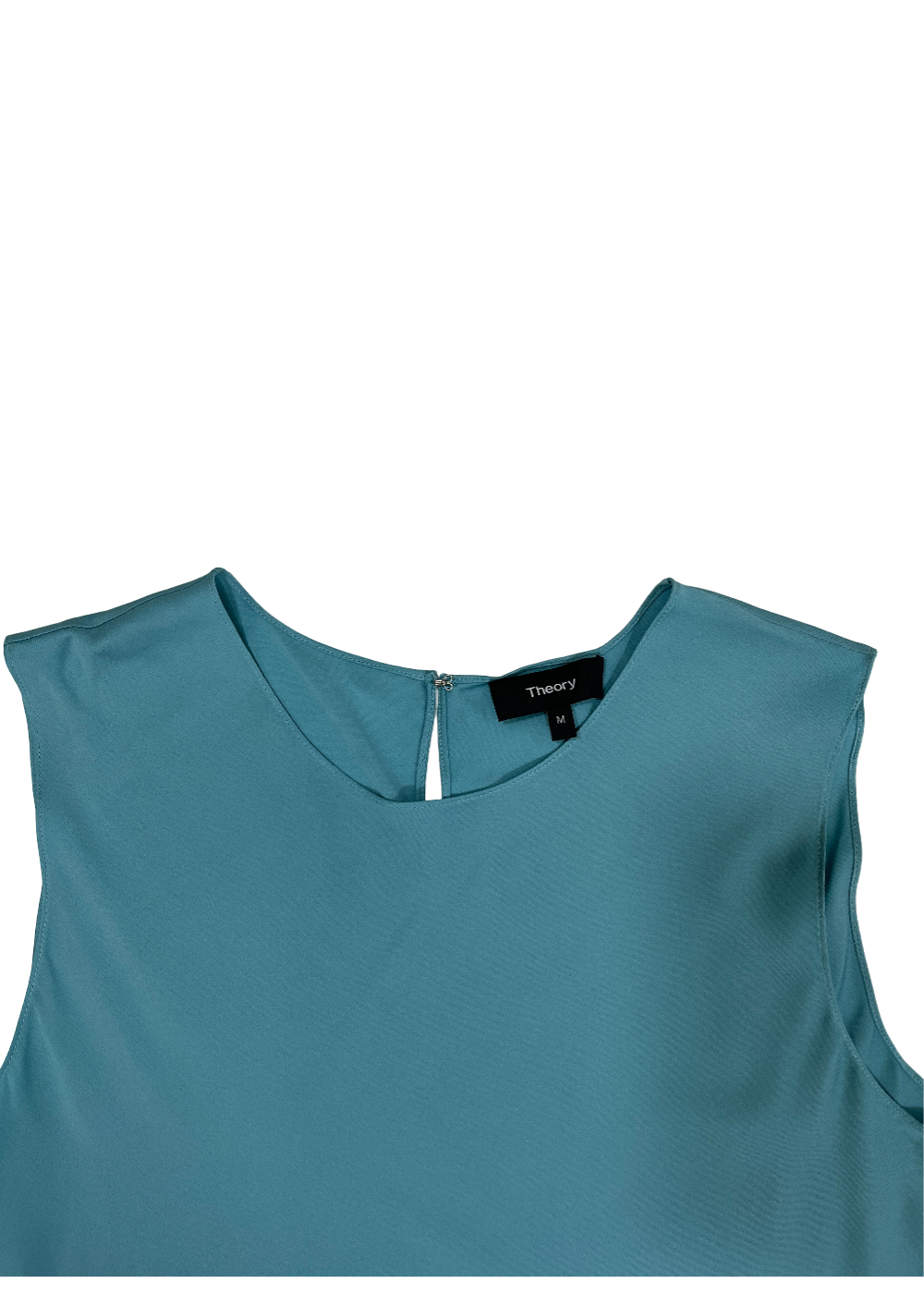 Sleeveless Silk Top Blue / Size M