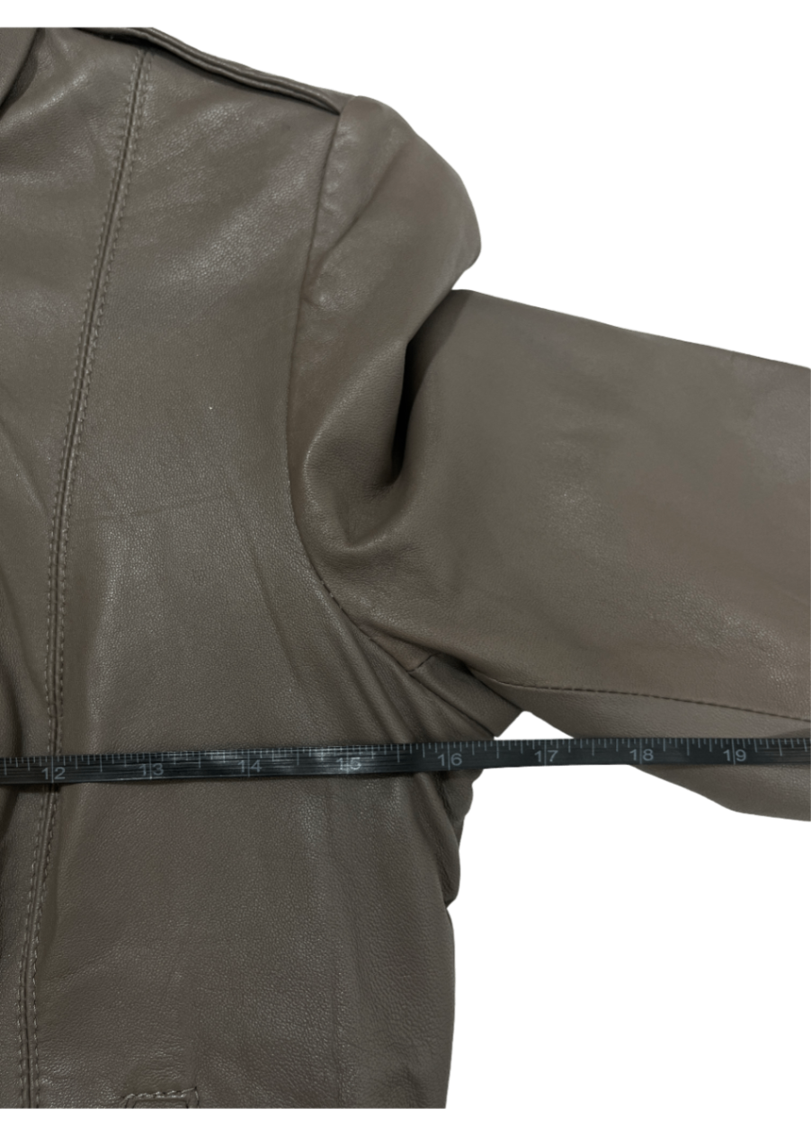 Leather Jacket Grey / Size 4