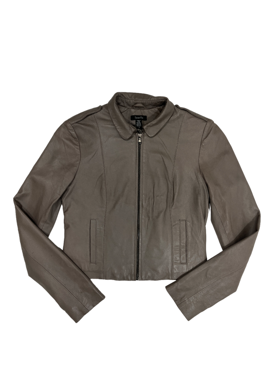Leather Jacket Grey / Size 4