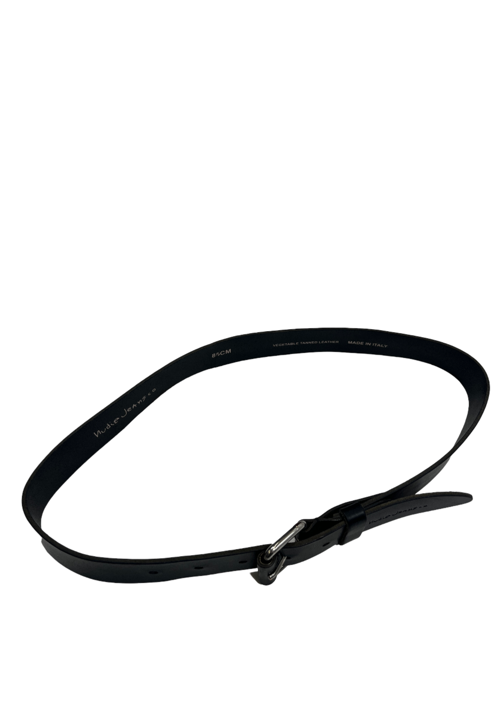 Vegetable Tanned Leather Belt Black / Size 85