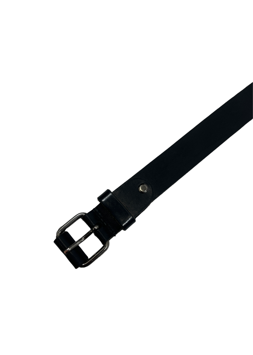 Vegetable Tanned Leather Belt Black / Size 85