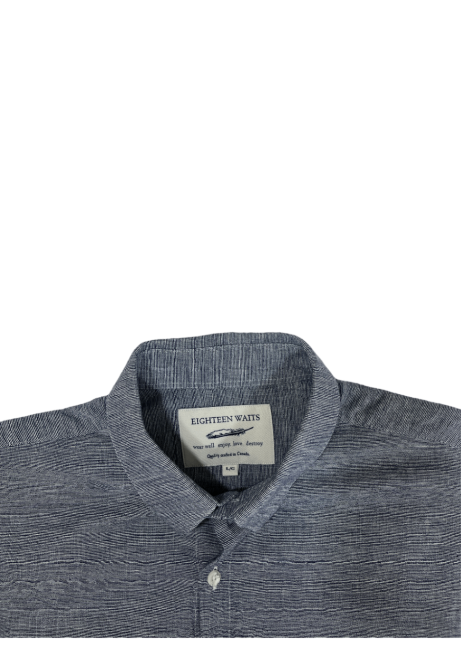 Dylan Long Sleeve Shirt Blue/Grey / Size L