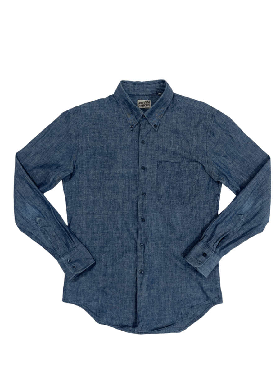 Easy Shirt 5oz Rinsed Blue Chambray / Size M
