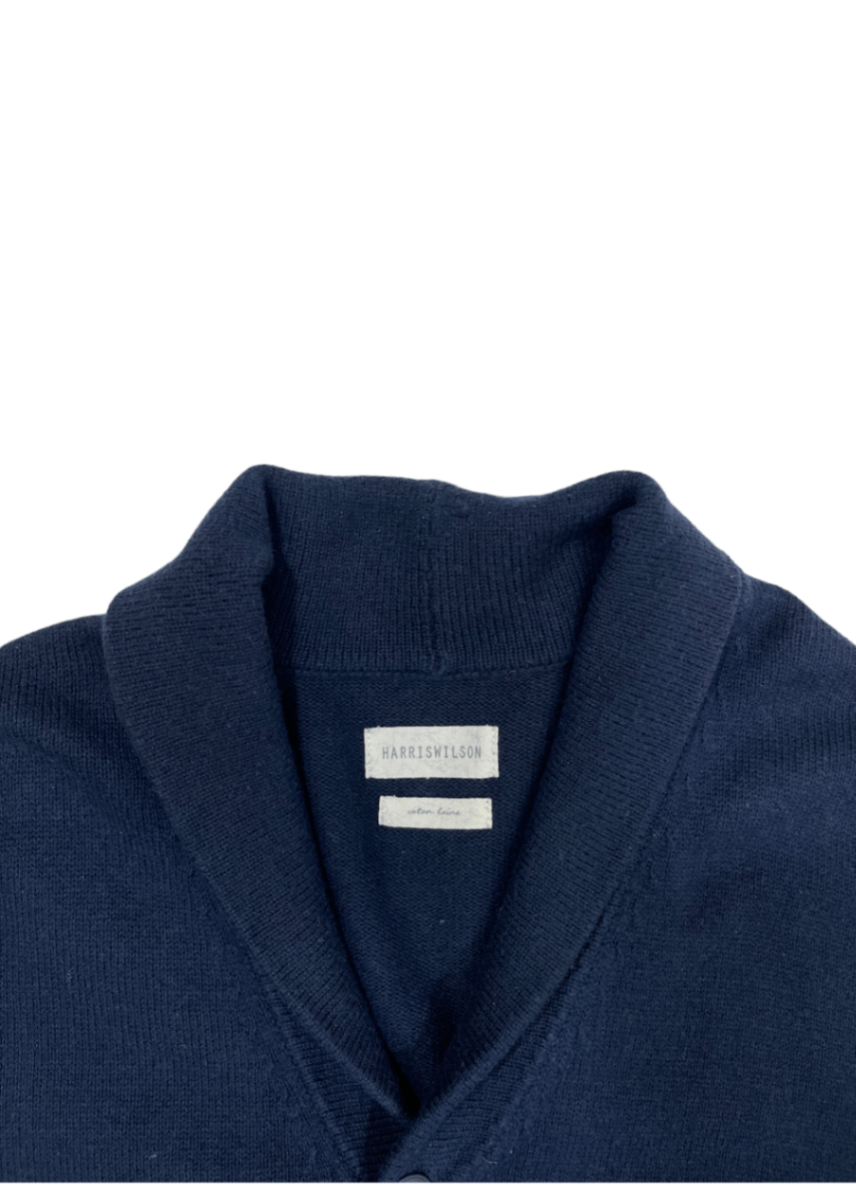 Roberto Shawl Collar Cardigan Blue / Size XL