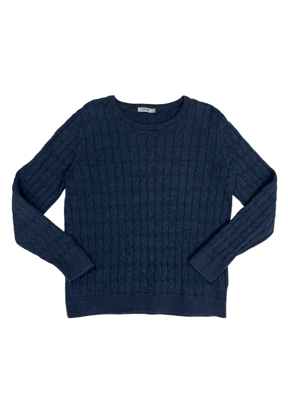 Hugo Square Braid Crewneck Blue / Size XL