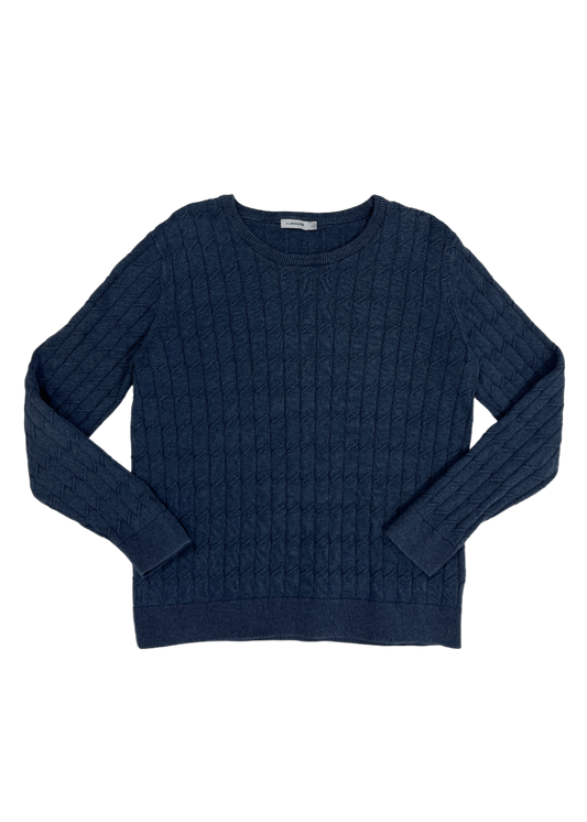 Hugo Square Braid Crewneck Blue / Size XL