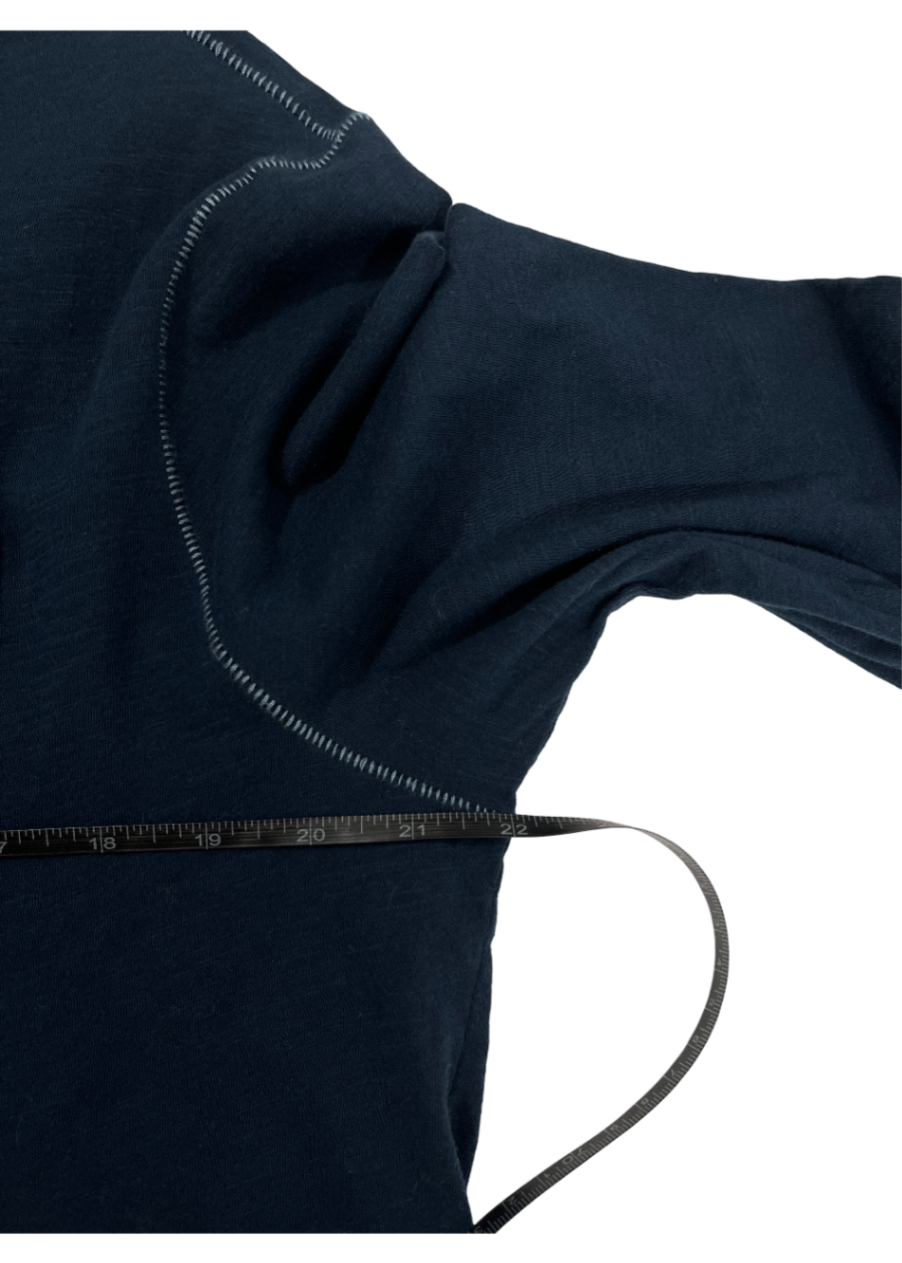 Long Sleeve Whipstitch T-Shirt Navy / Size L