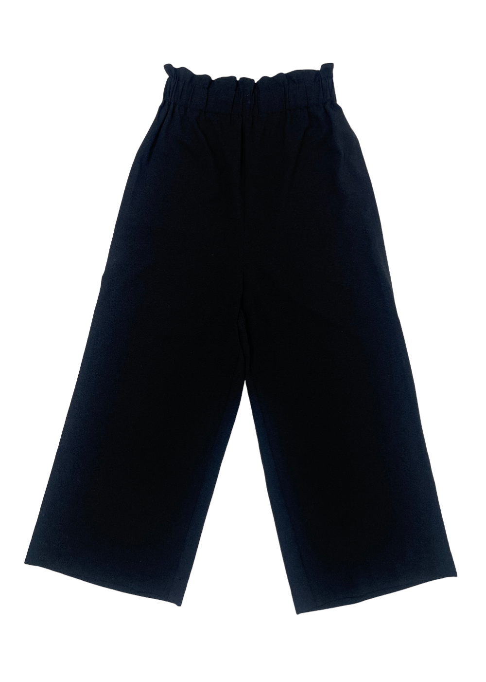 Wide Leg Paperbag Waist Crepe Trouser / Size 42 (US 10)