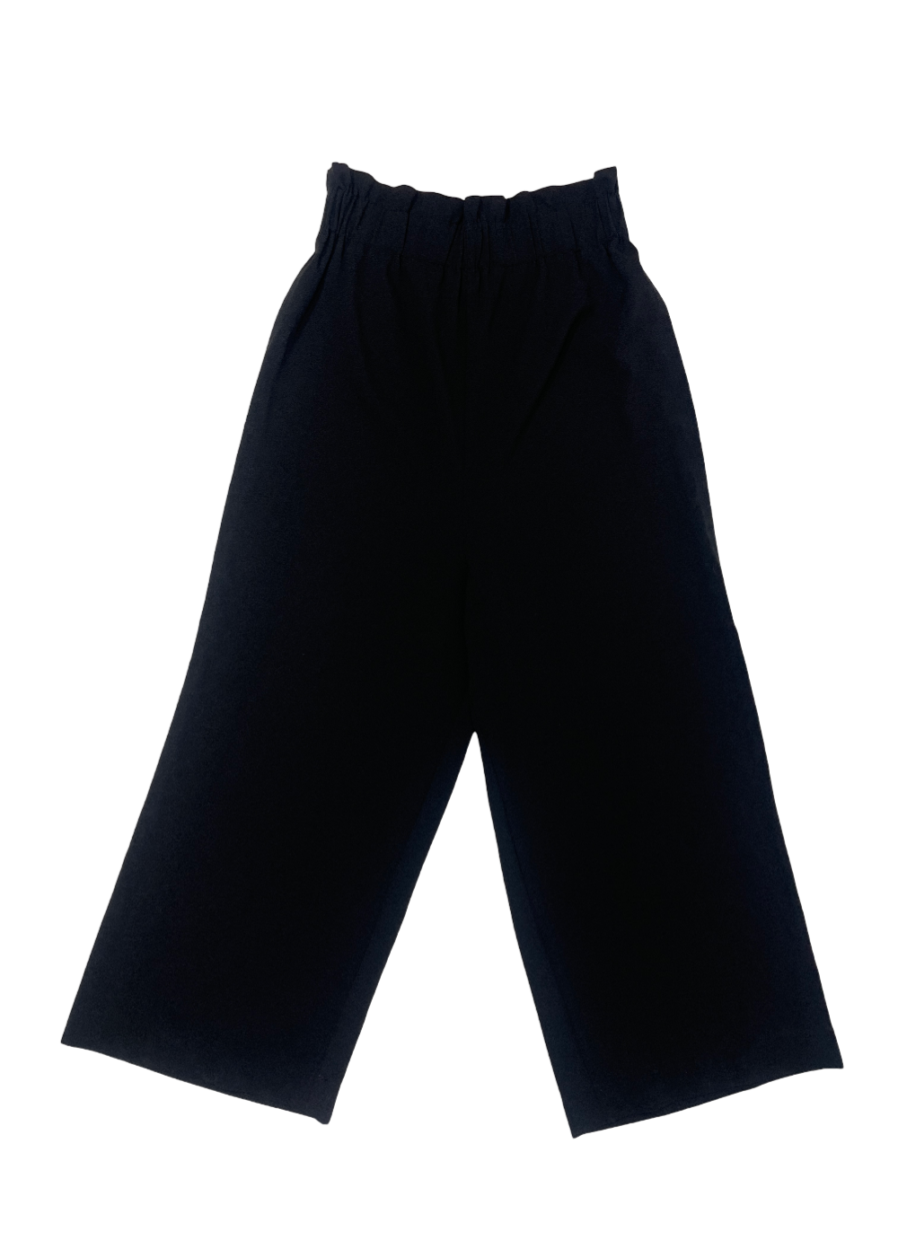 Wide Leg Paperbag Waist Crepe Trouser / Size 42 (US 10)
