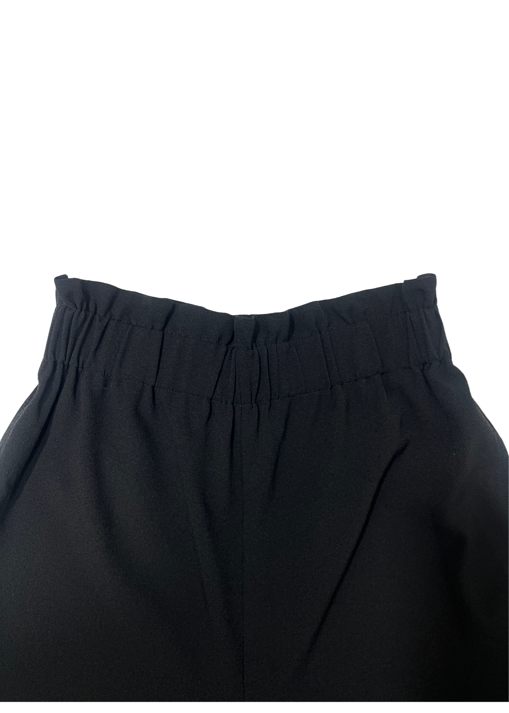 Wide Leg Paperbag Waist Crepe Trouser / Size 42 (US 10)