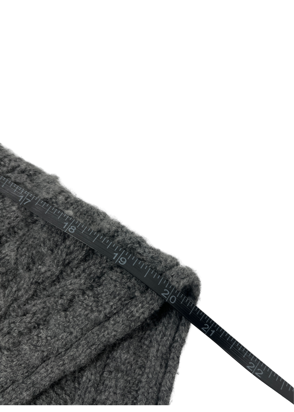 Open Front Textured Cashmere Cardigan Grey / Size S