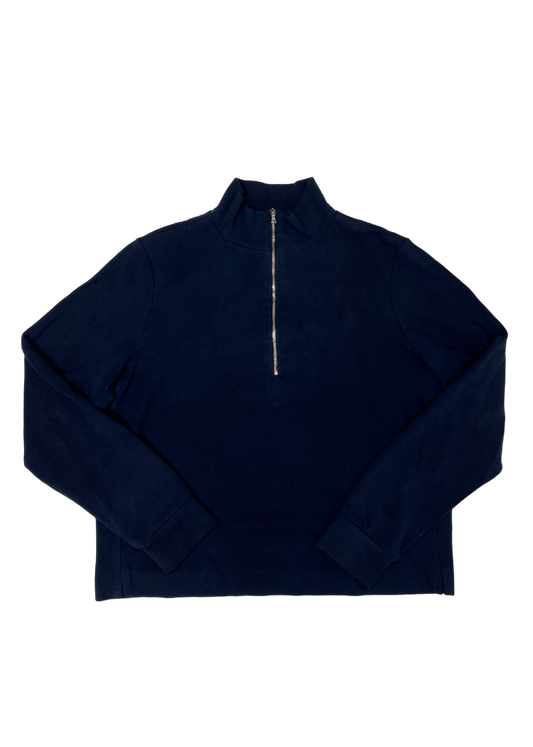 1/4 Zip Front Track Jacket Navy / Size 8
