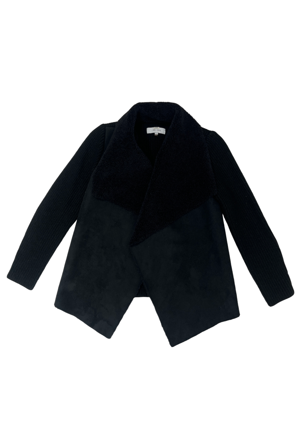 Faux Fur Knit Jacket Black / Size XS