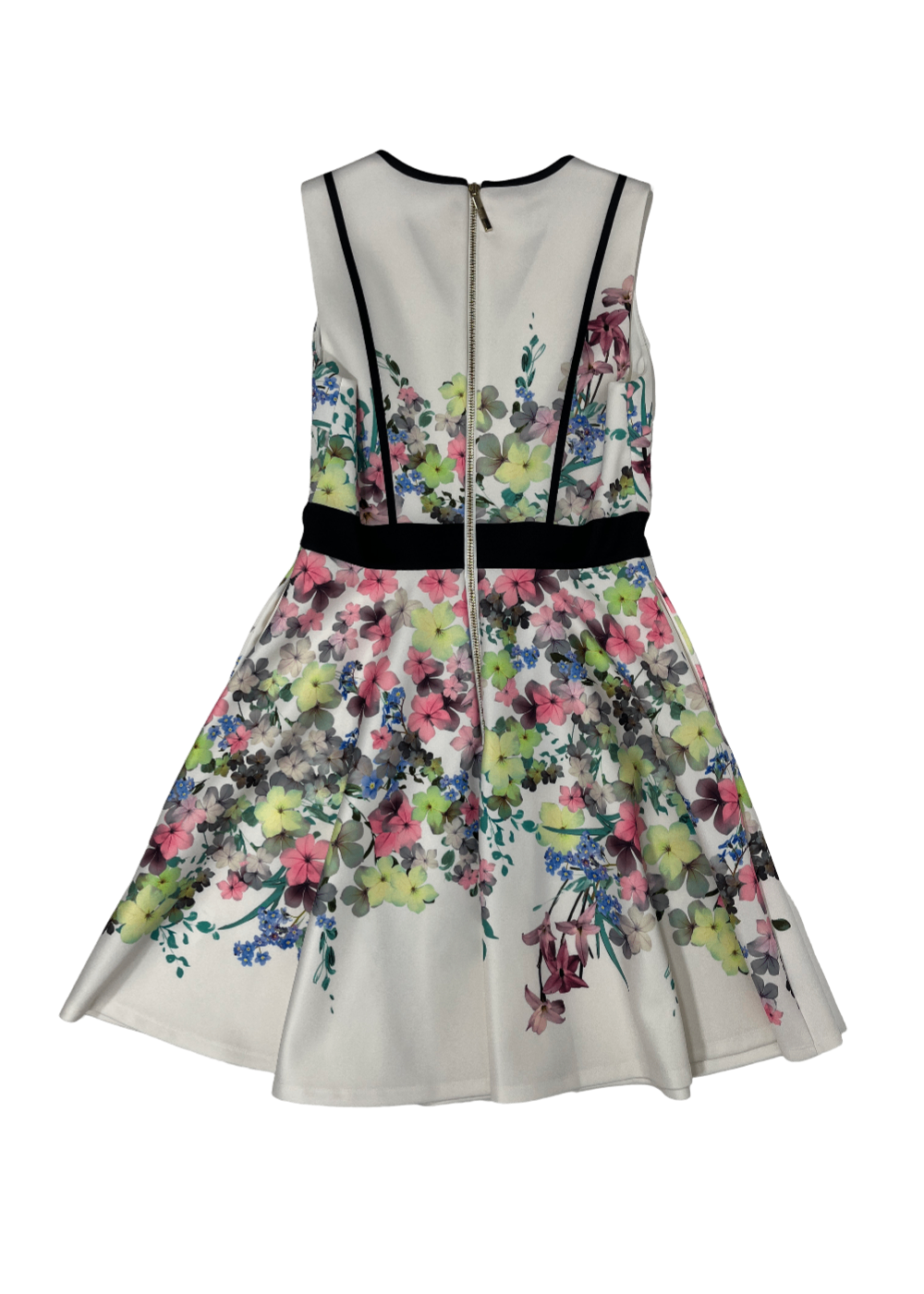 Solarh Floral Print Flare + Flare Dress / Size 1 (S)