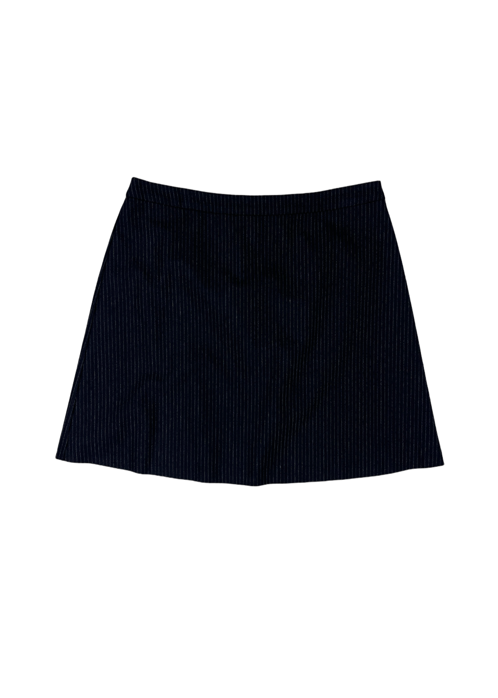 Isazo Navy Chalk Stripe Skirt / Size 36