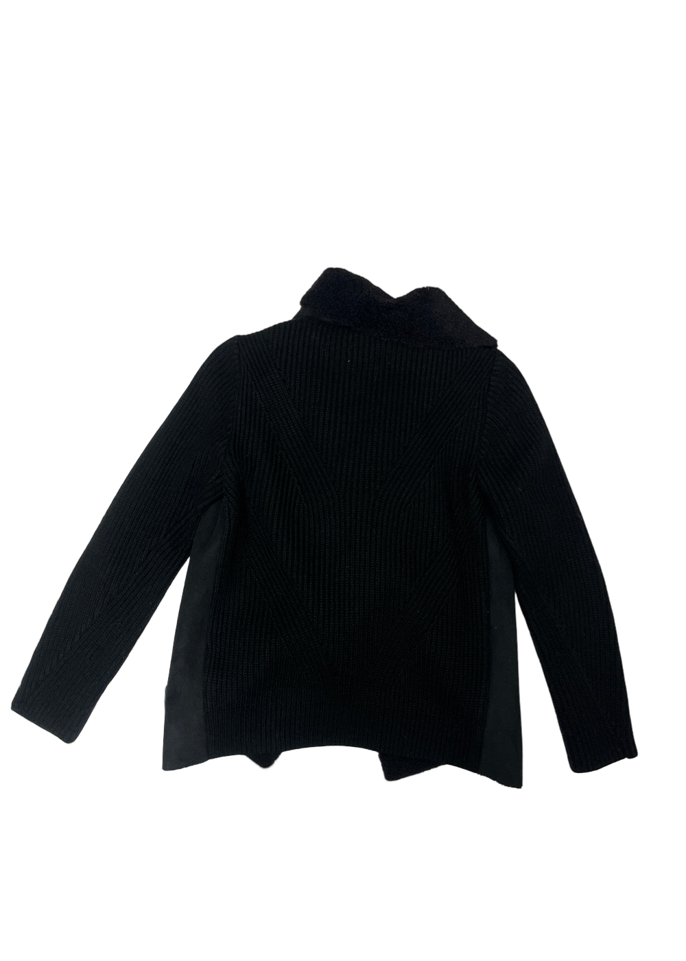 Faux Fur Knit Jacket Black / Size XS