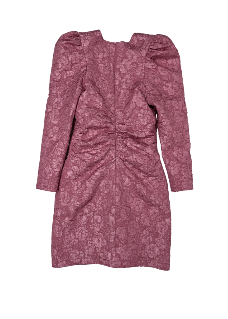 Stretch Jacquard V-Neck Mini Dress / Size 36