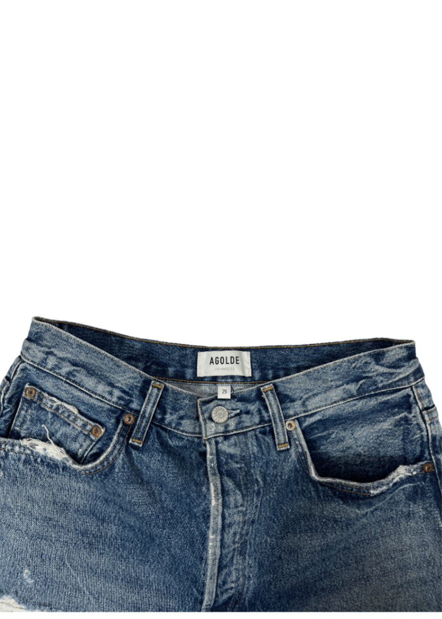 Dee High Rise Cut Off Denim Short / Size 29
