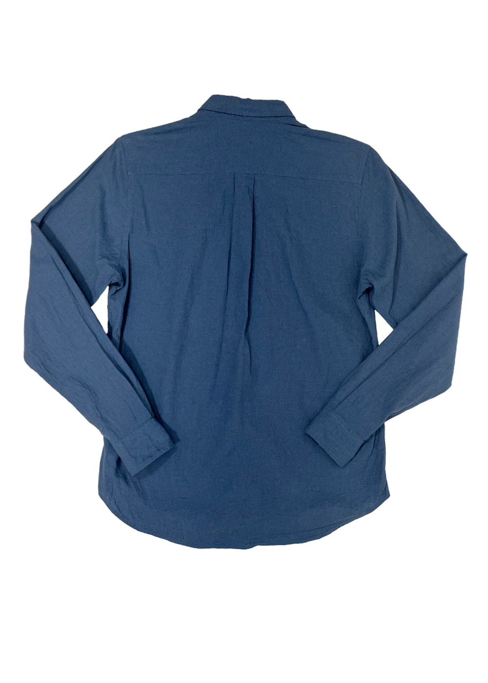 Osvald Button Down Cotton Linen Shirt Blue / Size S