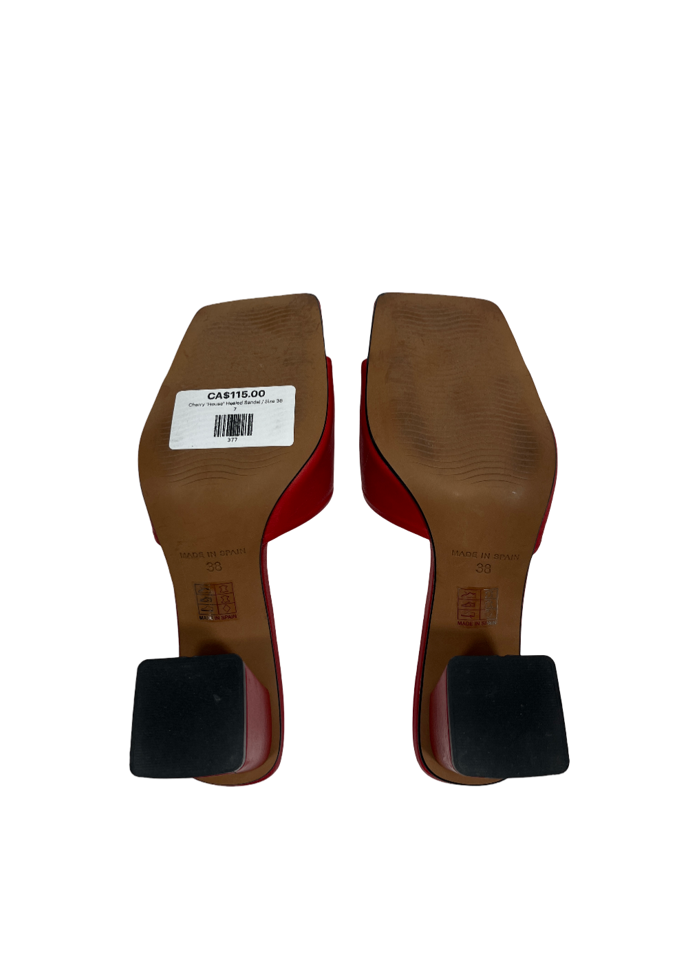 Cherry 'House' Heeled Sandal / Size 38