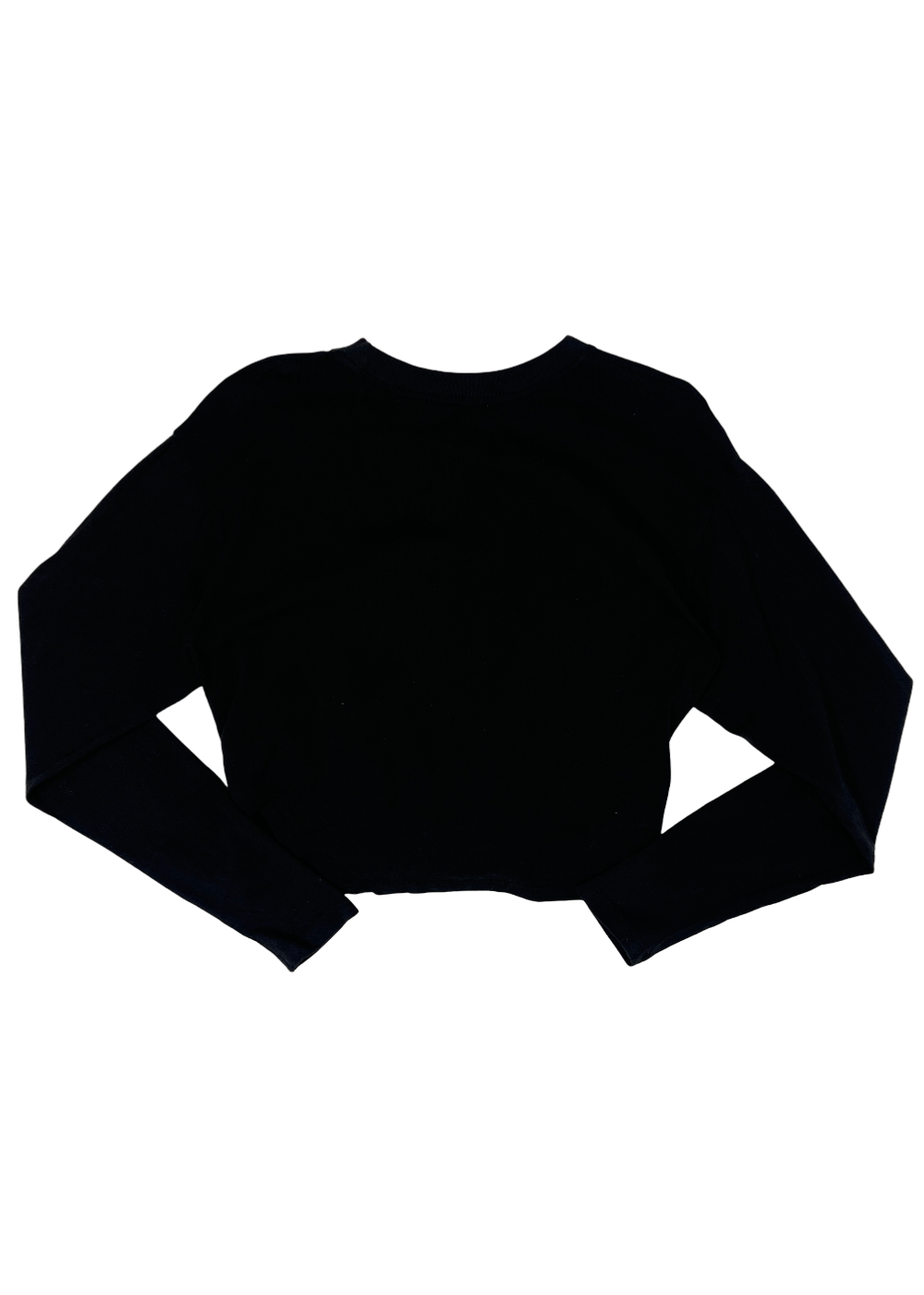 Wrap Around Long Sleeve Tee Black / Size M