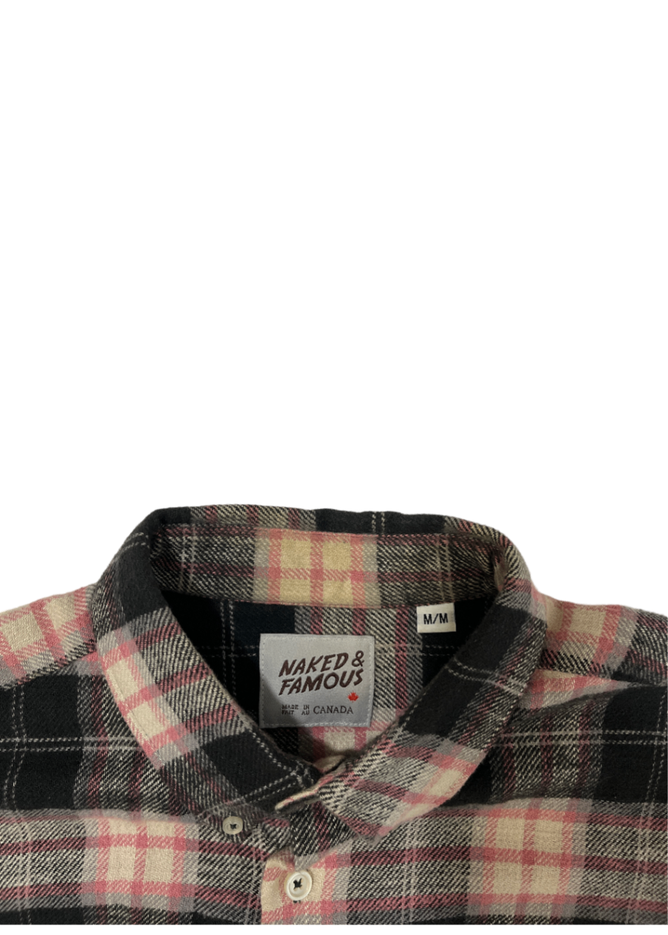Tweedy Cotton Vintage Brushed Flannel Brown / Size M