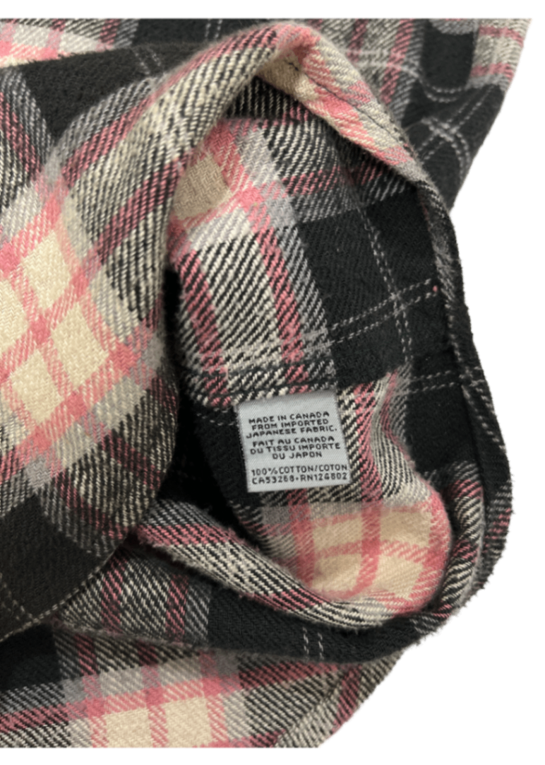 Tweedy Cotton Vintage Brushed Flannel Brown / Size M