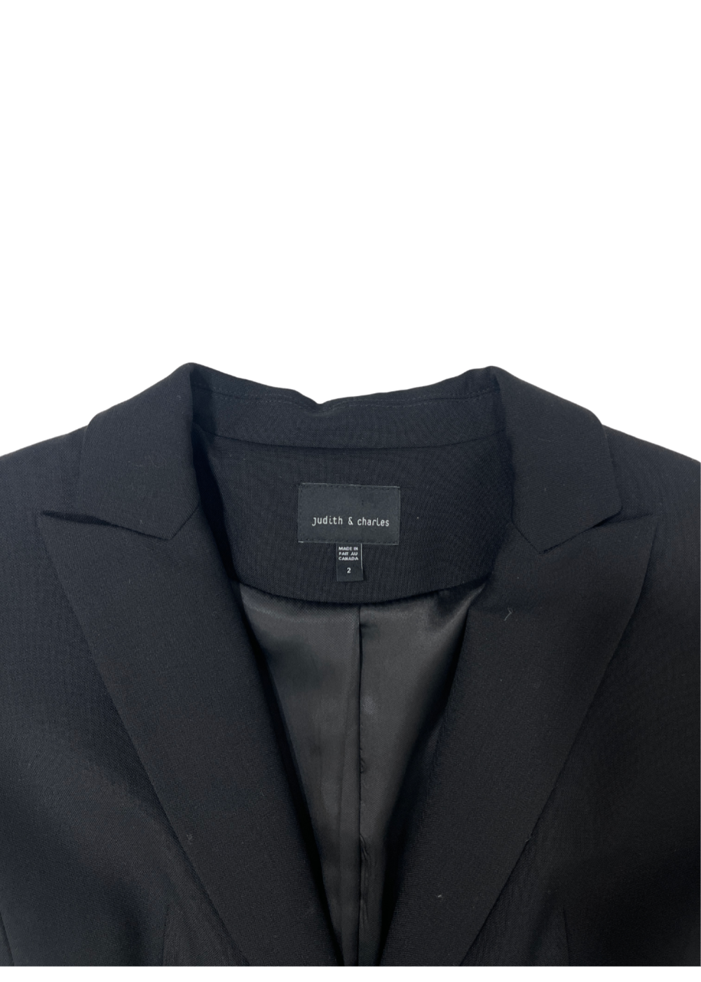 Classic Black Blazer / Size 2