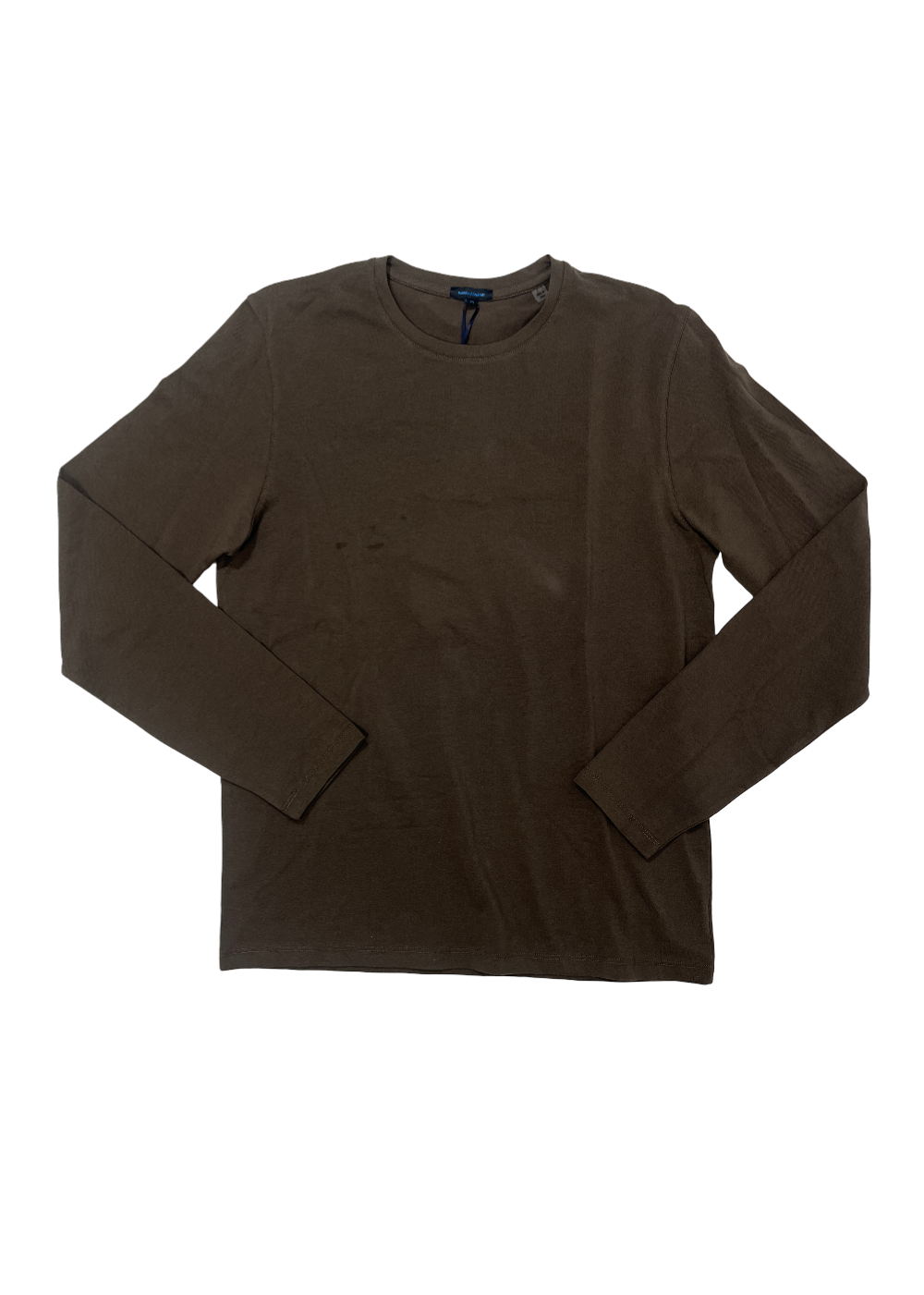 Pima Cotton Stretch Long Sleeve T-Shirt Chestnut / Size M