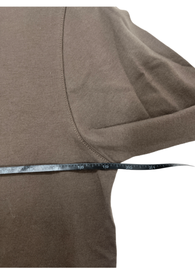 Pima Cotton Stretch Long Sleeve T-Shirt Chestnut / Size M