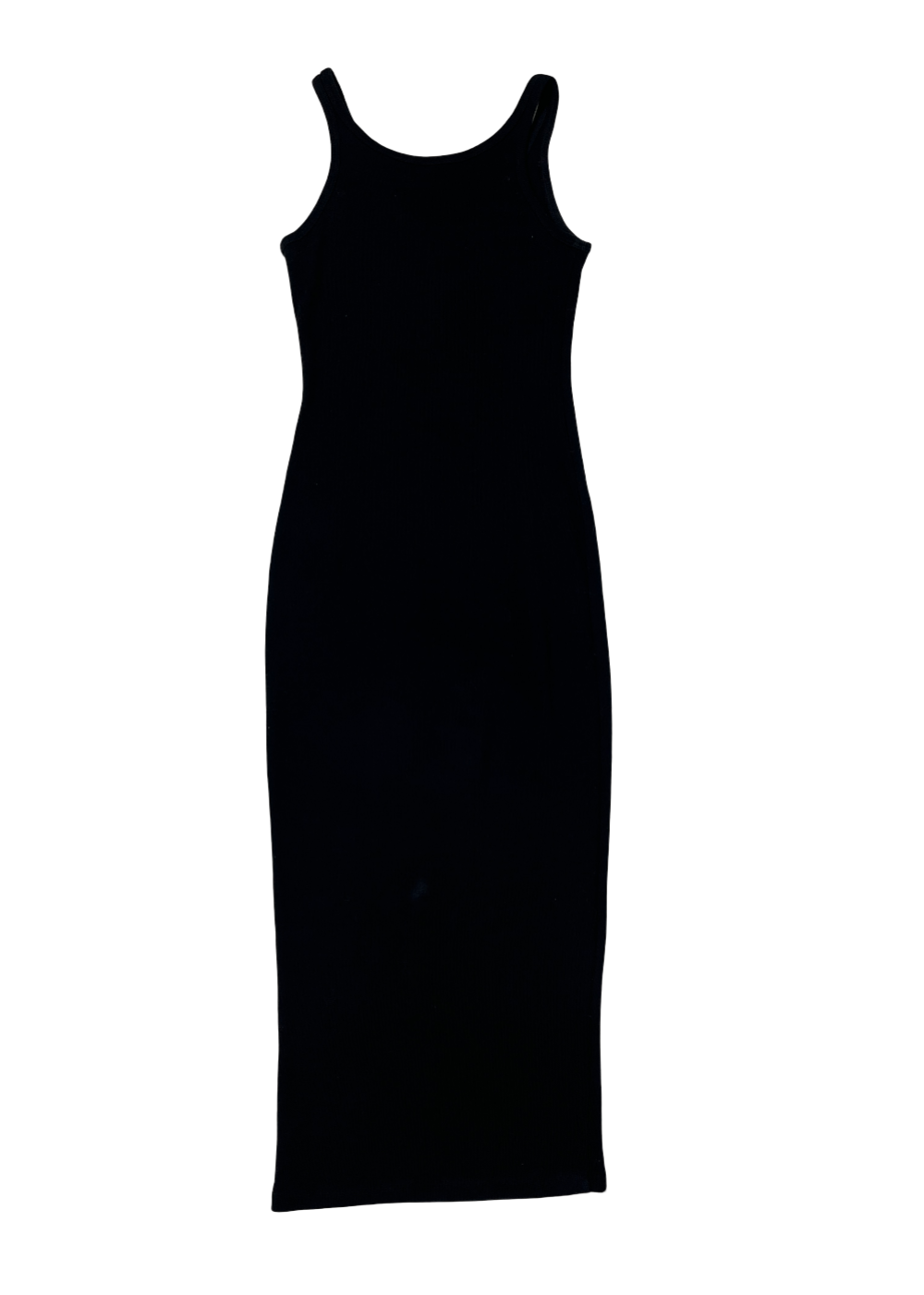 Rib Tank Maxi Dress Black / Size XS