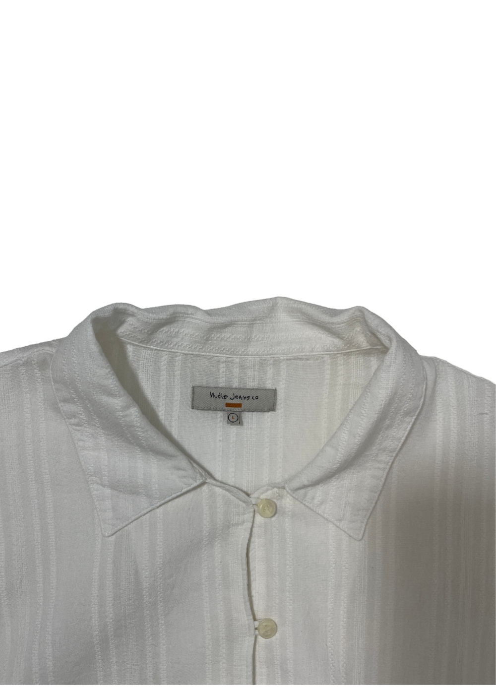 Edith Striped Dobby Blouse Off White / Size L