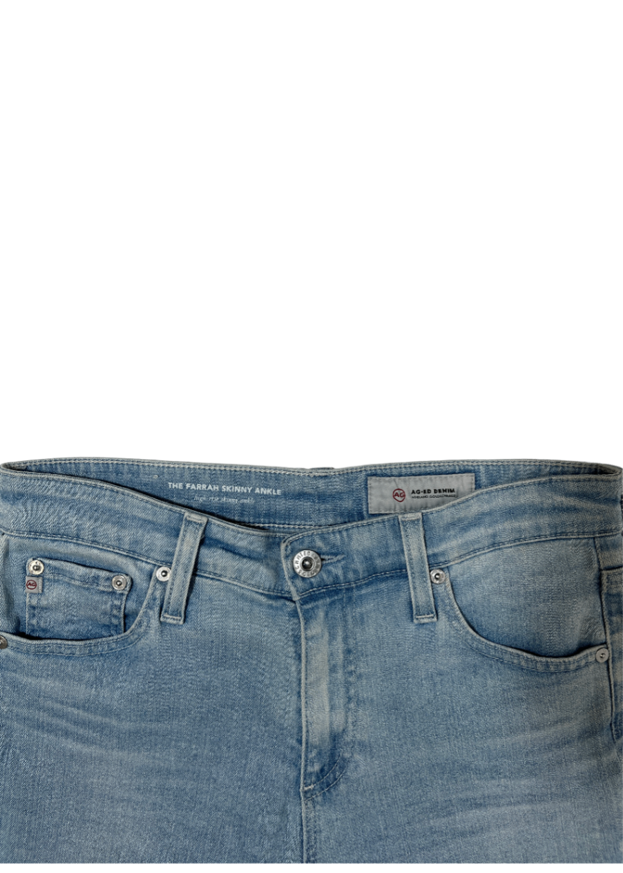 The Farrah Skinny Ankle Jean Light Blue / Size 27