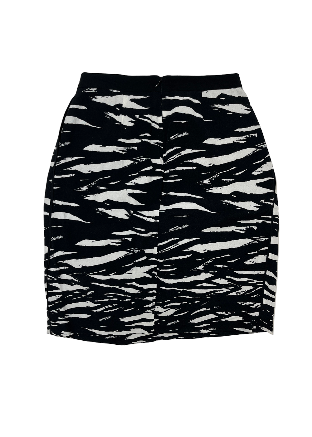 Hikas Black/White Printed Skirt / Size 2