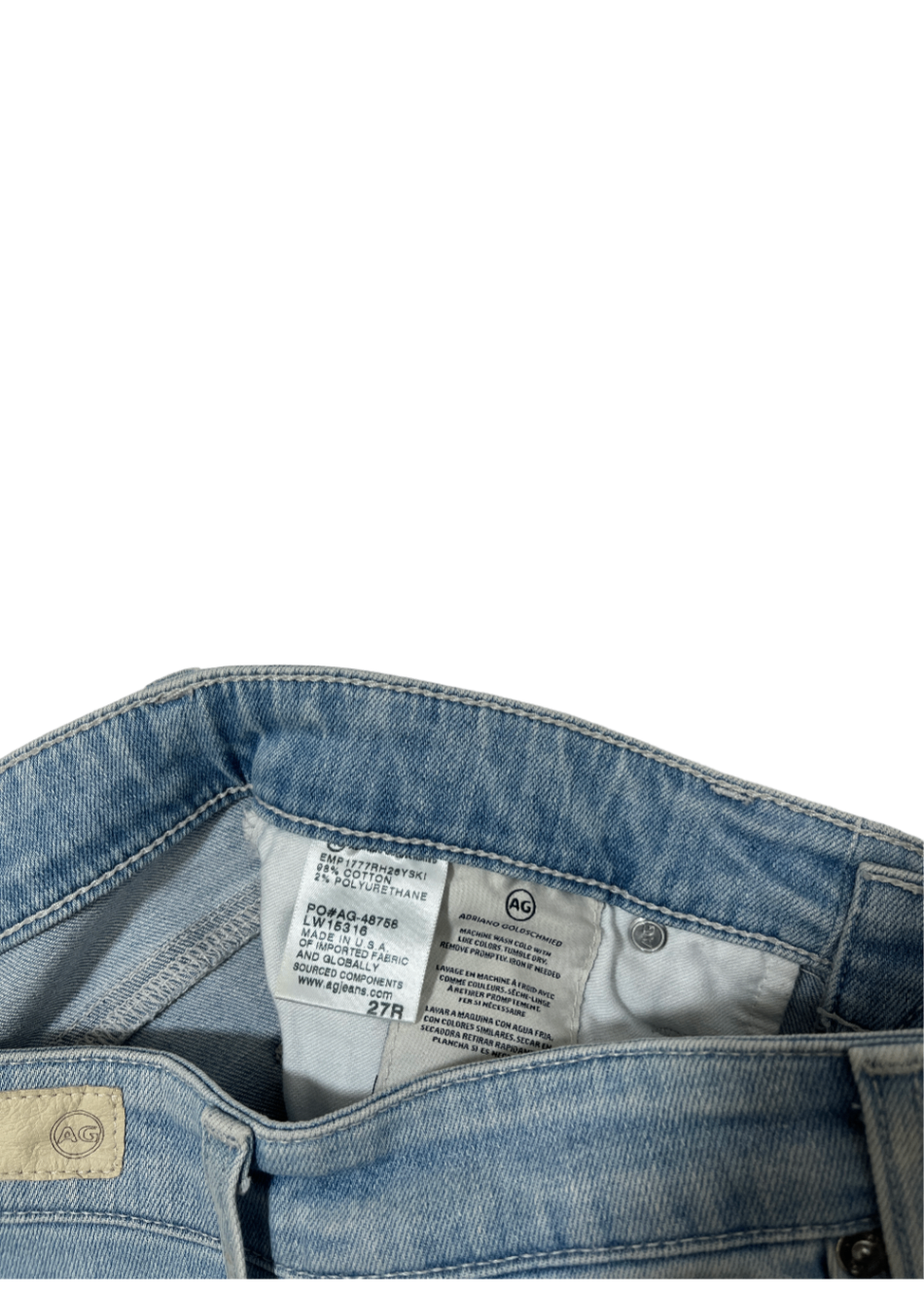 The Farrah Skinny Ankle Jean Light Blue / Size 27