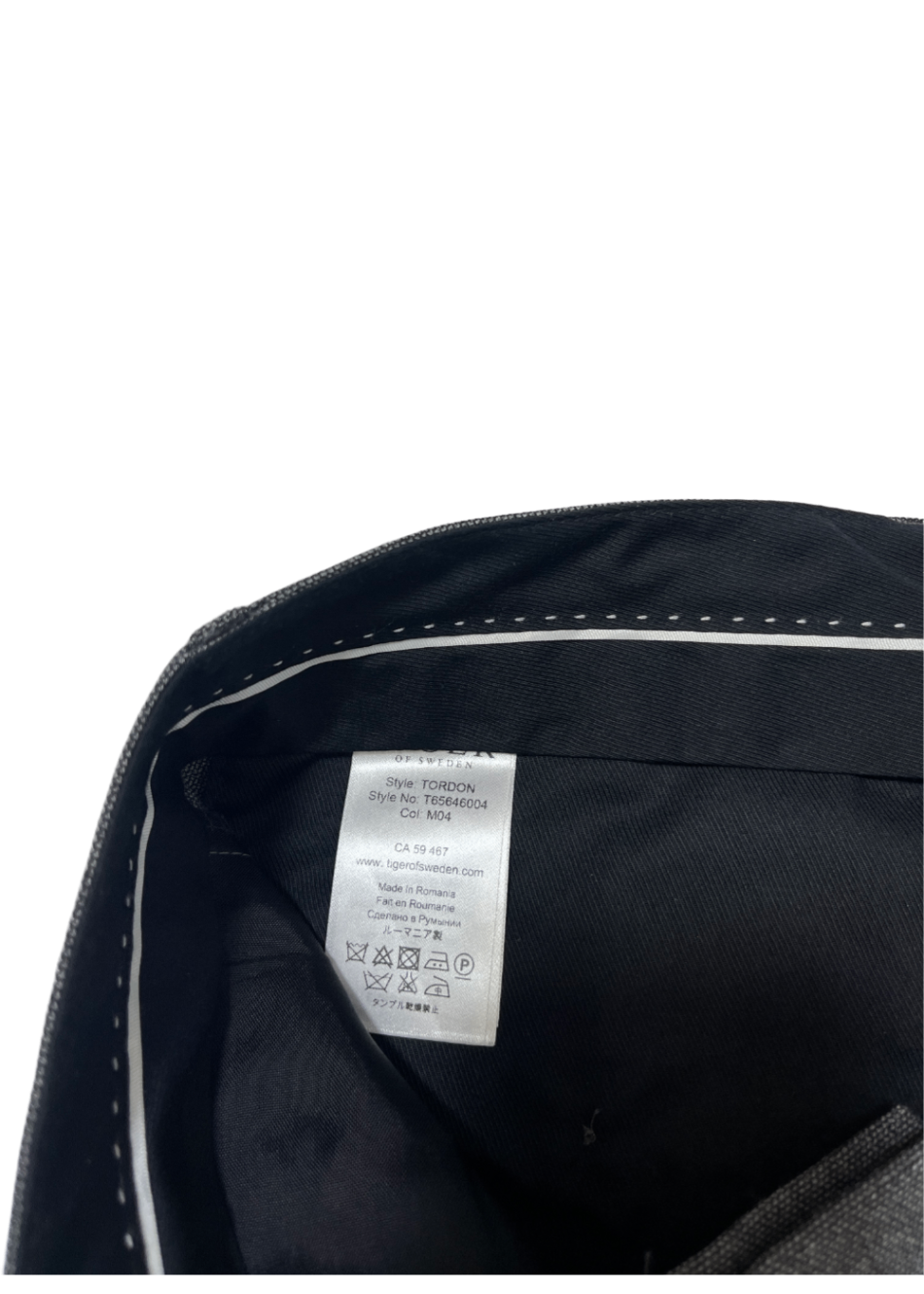 Tordon Trouser Dark Grey / Size 34