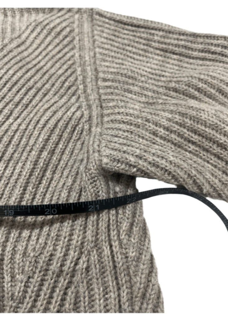 Feya Open Back Wool Sweater Beige / Size S