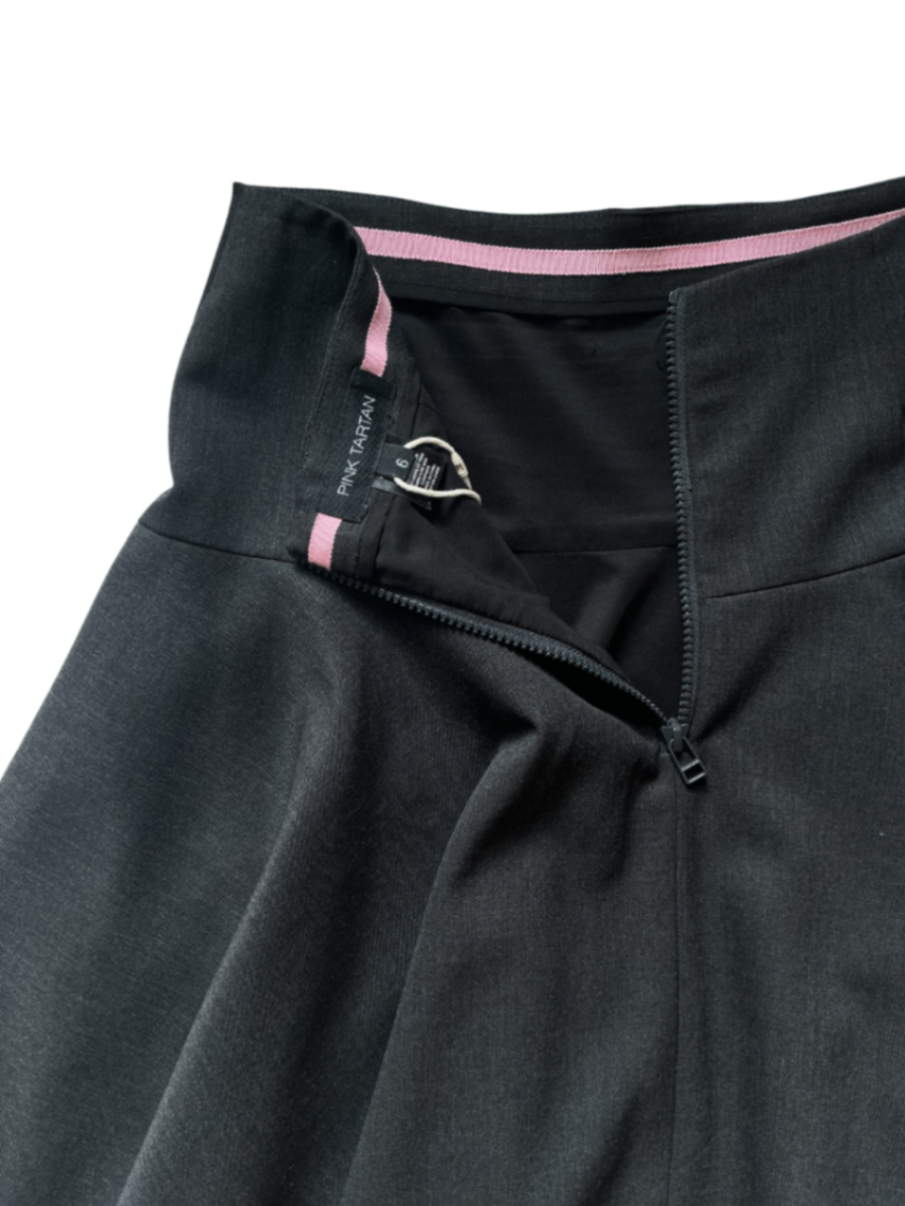 Charcoal Skater Mini Skirt / Size 6
