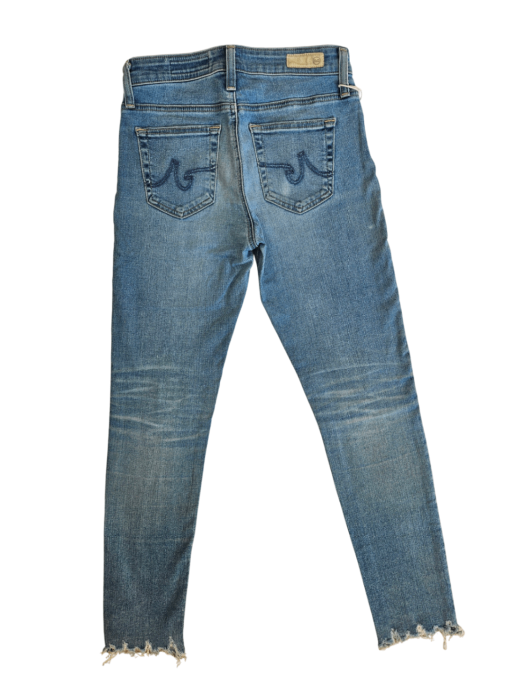 Farrah Skinny Ankle Jean Raw Hem / Size 25