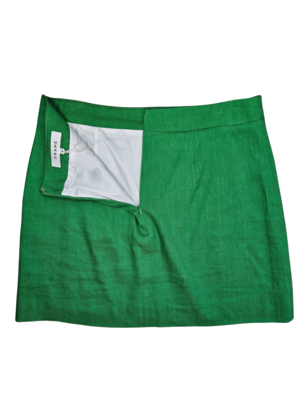 Mini Skirt Linen Green / Size 8
